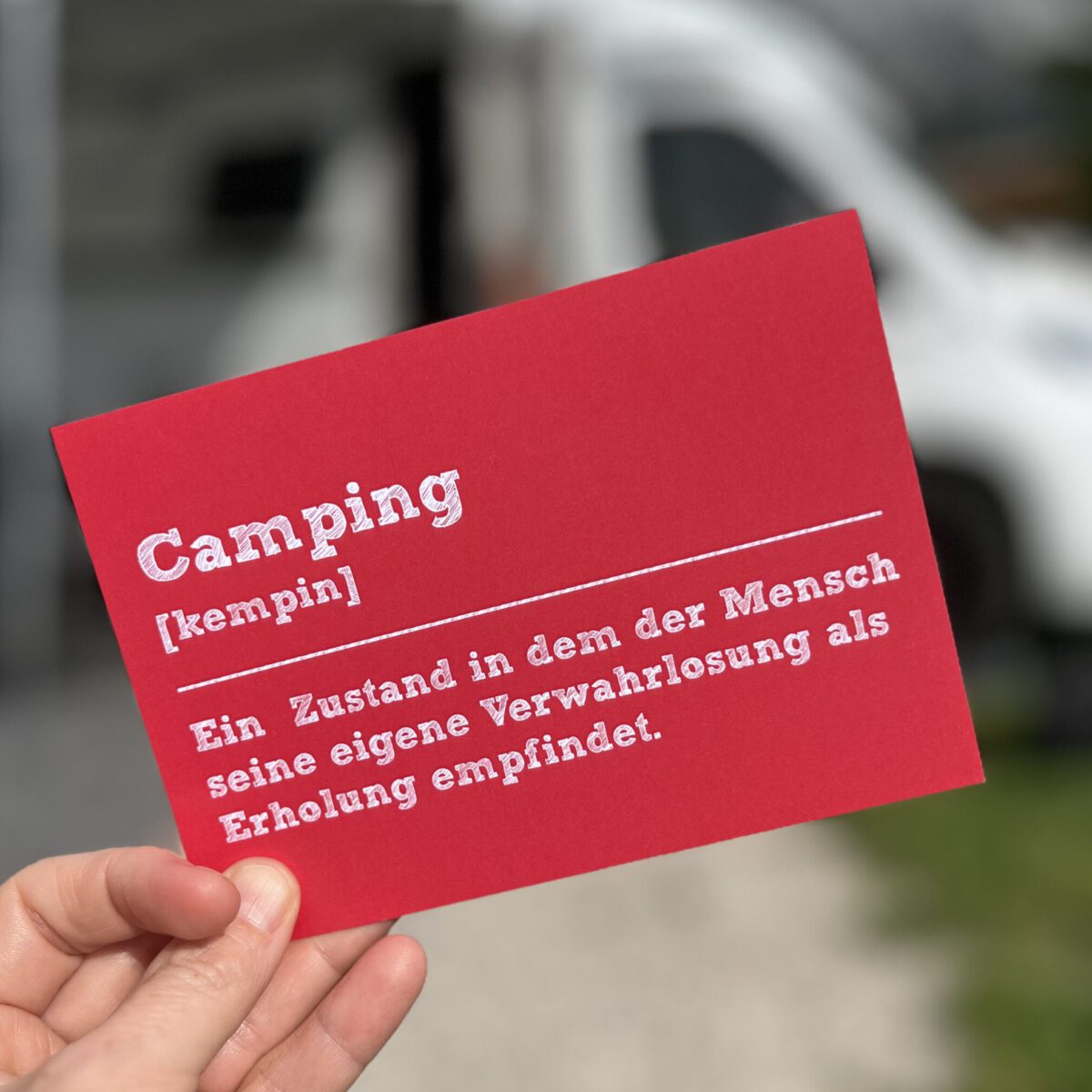 Postkarte "Camping"